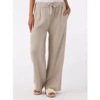 Zwillingsherz Stoffhose "Musselin" mit Zugband, Eingriffstaschen und weitem Bein