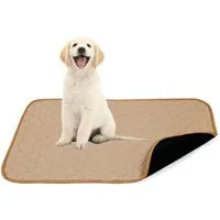 NUXIE Dog Hundematte 60x45 cm hygienische Unterlage 4 Schichten saugfähig wasserdicht, 4 Schichten (Faser, Daunenpulpe, saugfähiges Harz, Film)