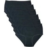Toker Collection® Taillenslip Damen Taillenslip Baumwolle mit Elasthan 6er Pack (Spar Pack, 6er Pack)