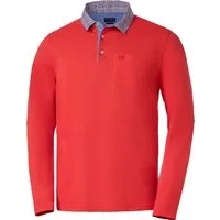 Franco Bettoni Langarm-Poloshirt Hohe Hautverträglichkeit durch 100% Baumwolle