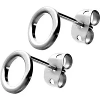 FILANGO Paar Ohrstecker Titan Ohrstecker KREIS (Ohrstecker, 1-tlg)