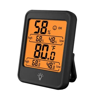 CH-303 Temperature Humidity Meter Indoor Thermometer Hygrometer 10%-99% RH LCD Display Comfort Indicator