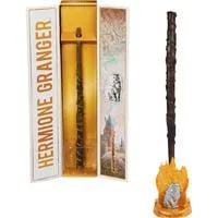 Wizarding World Harry Potter - Authentischer Hermine Granger Zauberstab, Rollenspiel mit Hogwarts-Halterung