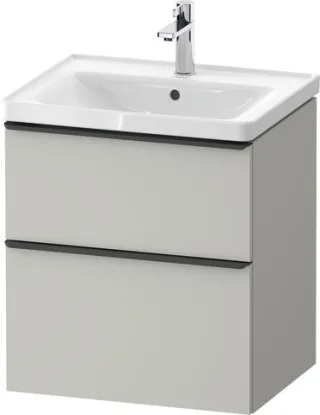 Duravit D-Neo Waschtischunterbau wandhängend Betongrau Matt 584x452x625 mm - DE43590BD070000 DE43590BD070000