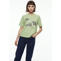 ONLY Kurzarmshirt ONLNEWFLORA S/S ART O-NECK TOP BOX JRS