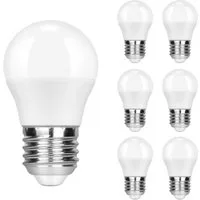 ZMH LED-Leuchtmittel 3000K Warmweiß Energiesparlampe Kein Flimmern für Wohnzimmer, E27, 6 St., 3000K, Esstisch Bar Nicht Dimmbar 6ER Pack