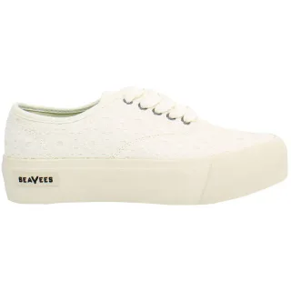 Seavees Legend Plattform Stickerei Damen Weiße Schuhe