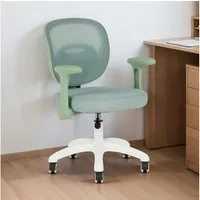 IDIMEX Schreibtischstuhl AMELIA, ergonomischer Kinder Bürostuhl höhenverstellbar mit Armlehnen Grün