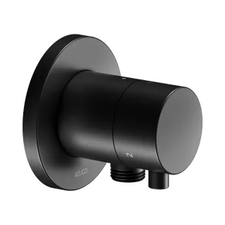 Keuco IXMO Black Selection Umstellventil m. Schlauchanschluss, ru., m. Comfort Griff schwarz matt 59548371101