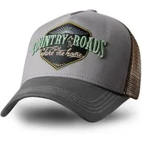 Stars & Stripes Trucker Cap Country Roads Western Mesh Basecap, aufwändig bestickt