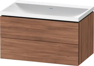 Duravit L-Cube c-shaped Set wandhängend Nussbaum Matt 800x480x480 mm - LC6951N79790000 LC6951N79790000