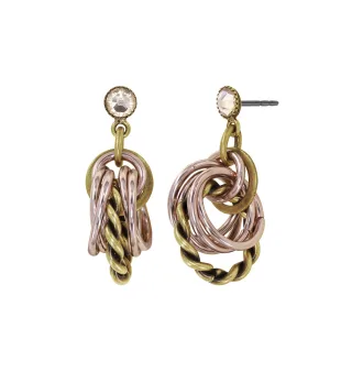 konplott - Ohrstecker - Kaleidotropical pink/gold