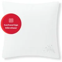 OTTO home Microfaserkissen Baca, Kopfkissen 40x80 cm und 80x80 cm, Füllung: 6D-Hohlfaser, Bezug: Polyester, Seitenschläfer, Bauchschläfer, Rückenschläfer, Kissen, mit edlem Sternenaufdruck