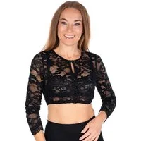MarJo Dirndlbluse Dirndlbluse - ADELSCHLAG - schwarz, weiß