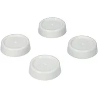 McFilter Vibrationsdämpfer 4x Schwingungsdämpfer, (Gummifüße, Anti-Rutsch-Füße, weiß, geeignet für Waschmaschine und Trockner, 4-St)
