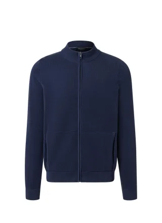 MAERZ Muenchen - Strickjacke Zip 1/1 Arm dawn blue