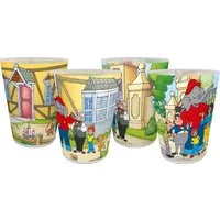 Geda Labels GmbH Kindergeschirr-Set Benjamin Blümchen Zoo 4er Set (4-tlg), PP, Gelb, 300ml, 4er Set