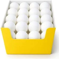 VABIONO Tischtennisball Tischtennisbälle Pingpong Trainings-Ball 21 Stück weiß Ø40+ mm 3*** (INDOOR + OUTDOOR geeignet, 21-St., Bounce-Qualität), kostenloser Versand