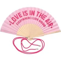 Giftcompany Dekoobjekt Fififan Fächer Love is in the Air rosa 23cm
