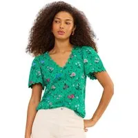 Love & Roses T-Shirt Love & Roses T-Shirt mit Bogenkante, Regular (1-tlg)