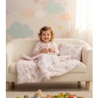 Babydecke BABYLUX Babydecke Krabbeldecke MINKY Kuscheldecke 75x100 cm+KISSEN, BabyLux, K162 Rosa + Schnuckis