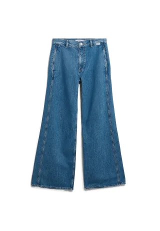 Armedangels - LINEN BLEND LOOSE DENIM PANT sea salt - Gr. - 32