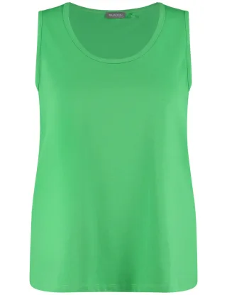 SAMOON - Basic Top grün - Gr. - 52