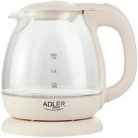 Adler Wasserkocher AD 1283 Glas-Wasserkocher 1 L - 1100 W mit LED-Beleuchtung, 1 l, 1100 W