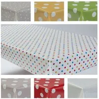 laro Tischdecke Wachstuchtischdecke Punkte Mix PVC Eckig