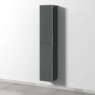 Sanipa 3way Hochschrank mit 2 Türen, Anthrazit-Matt BR09022
