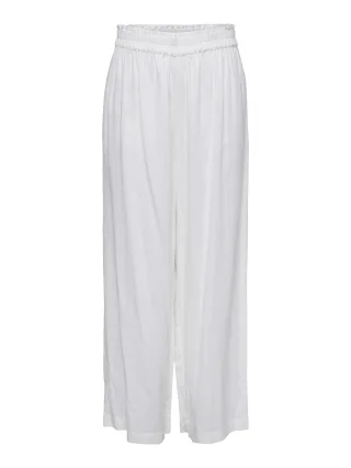 ONLY - ONLBRUXELLES HW LINEN BLEN PANT PNT NOOS Bright White - Gr. - 32