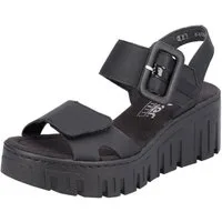 Rieker Keilsandalette, Sommerschuh, Sandale, Keilabsatz, mit Plateau