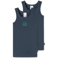 Schiesser Unterhemd Fine Rib MP (2-St) Achselhemd, Tanktop, Unterziehshirt