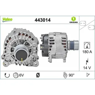 Valeo Lichtmaschine 180A VW California Crafter Transporter 2,0 443014