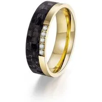Adam & Eve Trauring Carbon/Titan - Eheringe, Partnerringe "AEC52M" ohne & mit Zirkonia