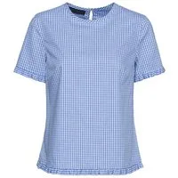 Reitmayer Kurzarmbluse Halbarm-Vichykarobluse