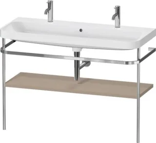 Duravit Happy D.2 Plus c-shaped Set mit Metallkonsole Leinen Matt 1175x490x850 mm - HP4849O75750000 HP4849O75750000
