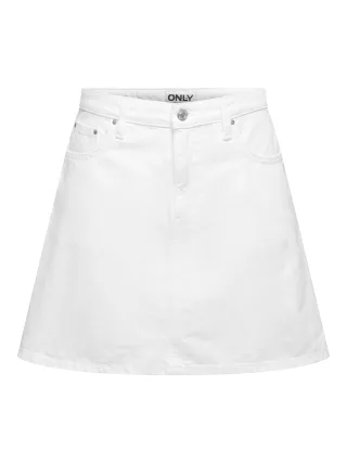 ONLY - ONLEDEN A-SKIRT DNM AKM White Denim - Gr. - L
