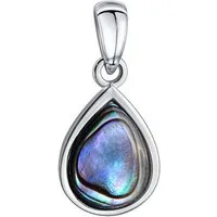 Vivance Kettenanhänger 925-Sterling Silber rhodiniert Abalone