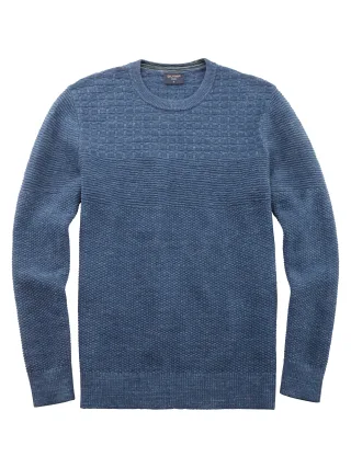 OLYMP - OLYMP Casual Strick rauchblau - Gr. - 3XL