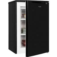 exquisit Gefrierschrank GS81-040C schwarz, 85,5 cm hoch, 54,5 cm breit, energiesparend in Energieeffizienz C, 87 Liter Nutzinhalt, 4 Sterne