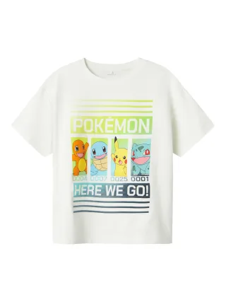 NAME IT - NKMMABR POKEMON NREG SS TOP BOX NOOS SKY cloud dancer - Gr. - 116