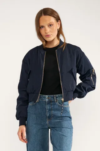 Nümph - NUMIANNA CROPPED BOMBER JACKET salute - Gr. - 34