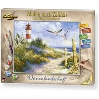 Schipper Malen nach Zahlen Malen nach Zahlen 40x50cm Dünenlandschaft mit Leuchtturm 609130884