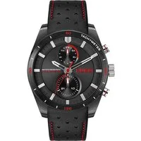 HUGO Multifunktionsuhr #FAST 1530370, Armbanduhr, Quarzuhr, Herrenuhr, Datum, Lederarmband