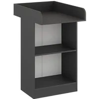 KOMTO Wickelkommode Weiß - Wickeltisch Schmal, Baby Kommode mit Wickelaufsatz abnehmbar M1, Baby Changing Table, Lulliblox M1