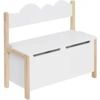 Woltu Truhenbank (1-St), Kindersitzbank mit Stauraum, 2 in 1 Spielzeugkiste