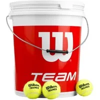 Wilson Tennisball Team W Trainer - 72 Tennisbälle - Drucklose Bälle - (72er Eimer)