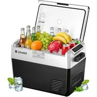 LLIVEKIT Kühlbox, Kompressor Kühlbox 40L, -20~20°C, Tragbarer Kühlschrank