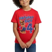 Spreadshirt T-Shirt Paw Patrol 4 Jahre Alt Geschenk 4. Geburtstag Chase Kinder T-Shirt (1-tlg)